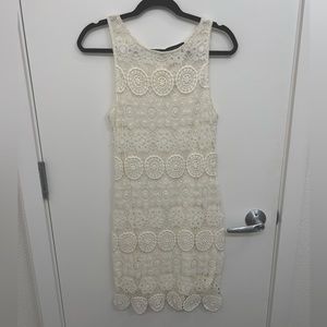 Sanctuary - White/Cream Crochet Tank Dress